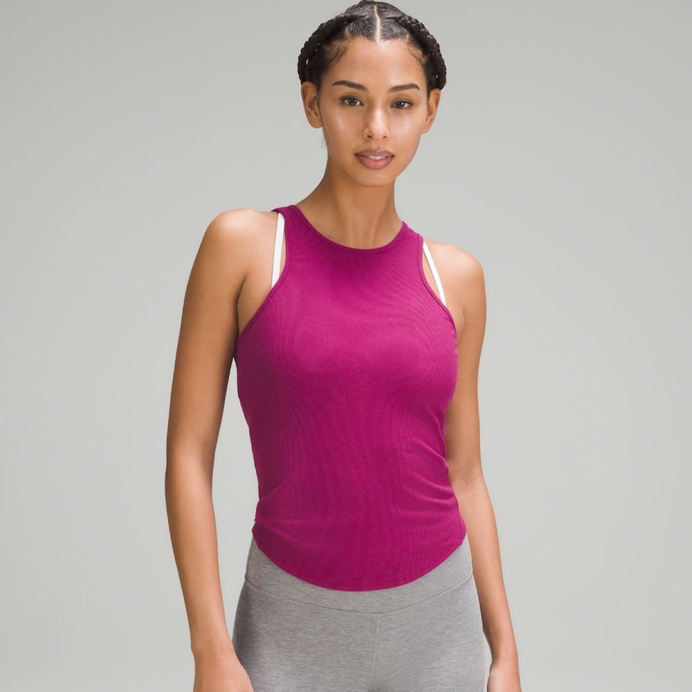 Lululemon Moda Silk Twist-Back Yoga Tank top